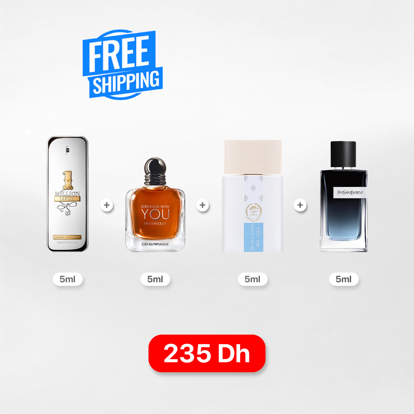 1 M lucky + swy Intensely + bianco latte + Y EDP